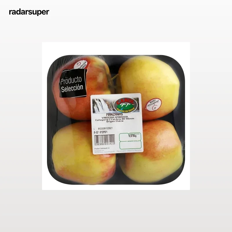 Manzana ambrosia selección 4 ud 1 Kg aprox