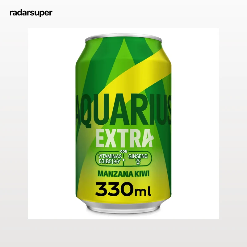 Aquarius de manzana y kiwi 330 ml