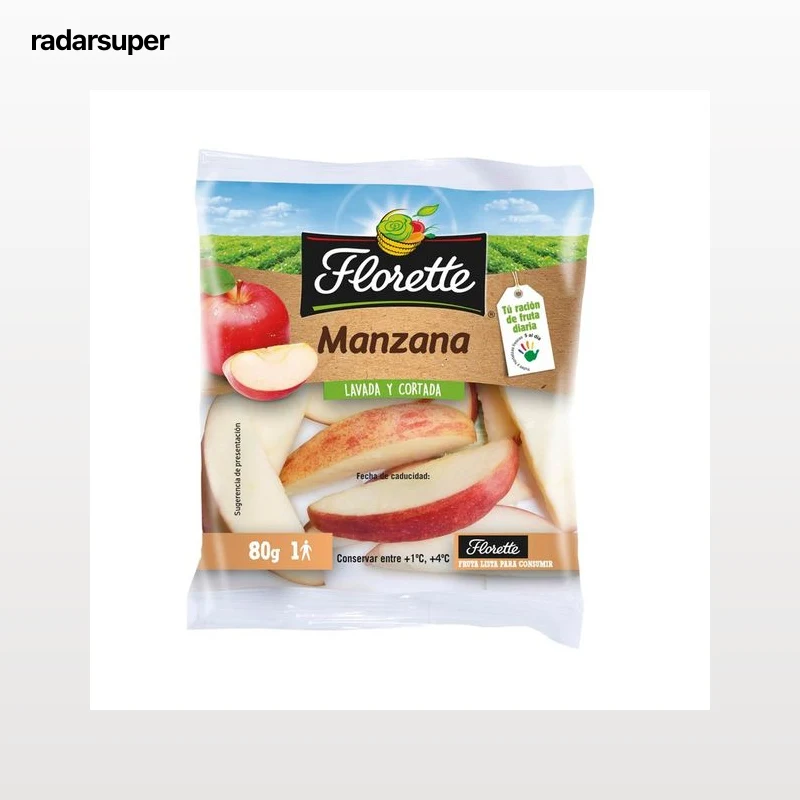 Manzana lavada y cortada FLORETTE 80 gramos