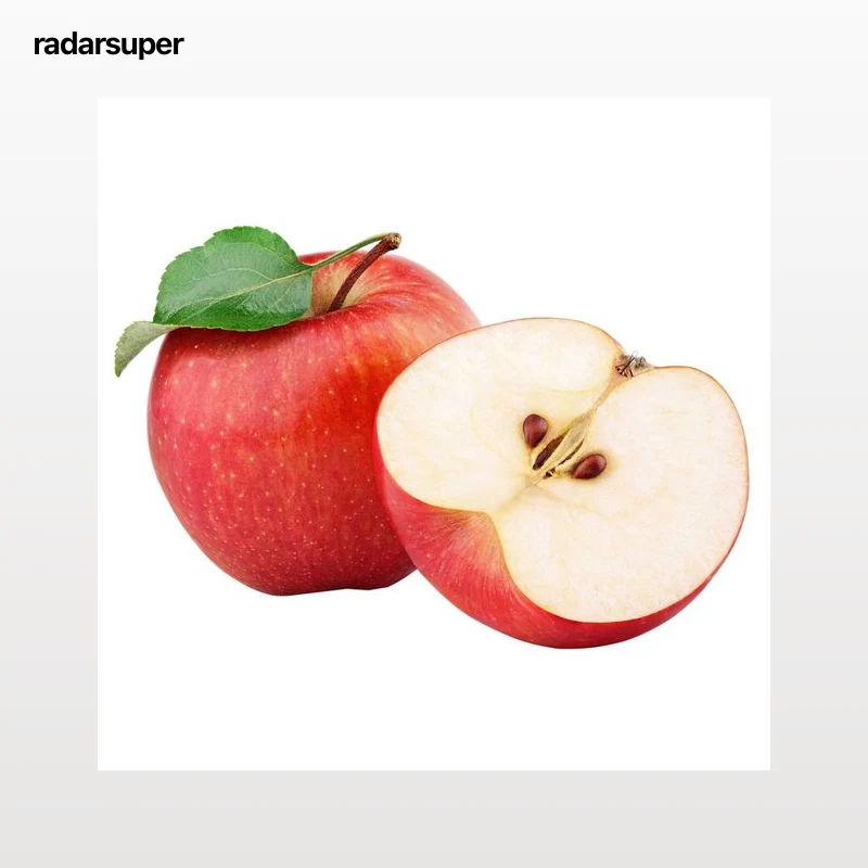 Manzanas rojas al peso.