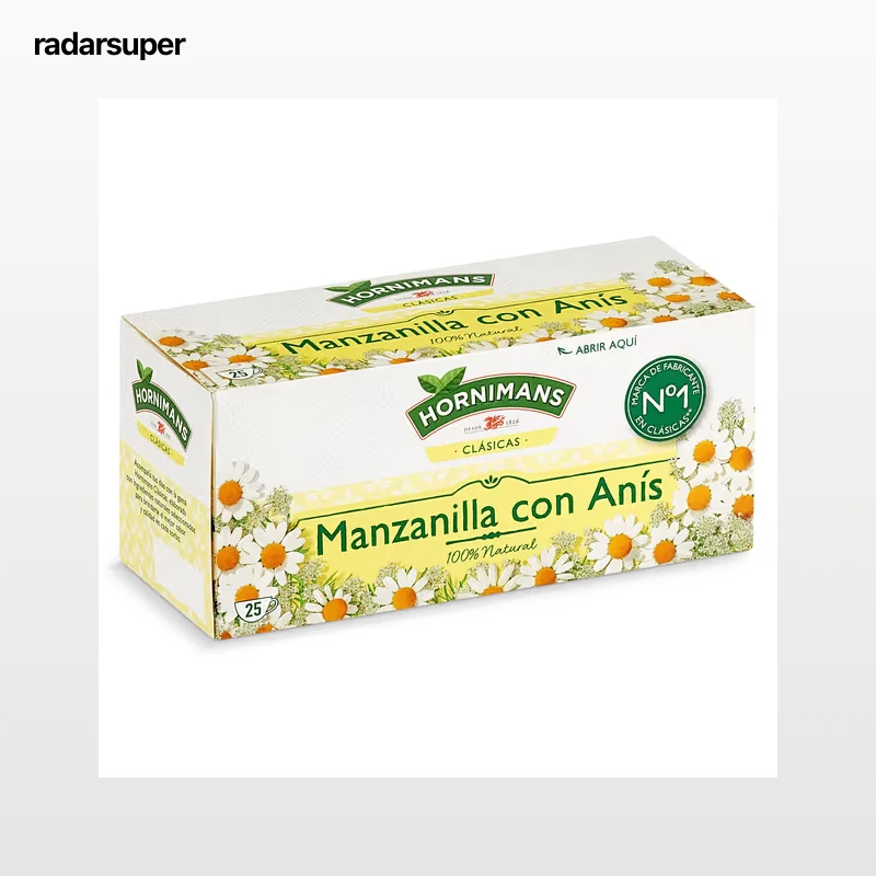Manzanilla con anís Hornimans 25 unidades