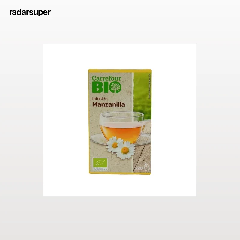 Manzanilla en bolsitas ecológica Carrefour Bio 20 ud.
