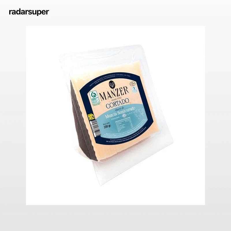 MANZER Queso semicurado ya cortado 200 g.