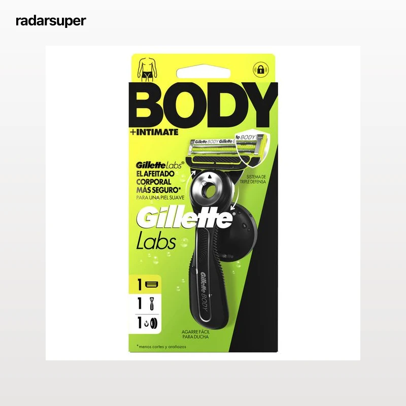 Máquina de afeitar corporal Gillette Labs 5H + colgador