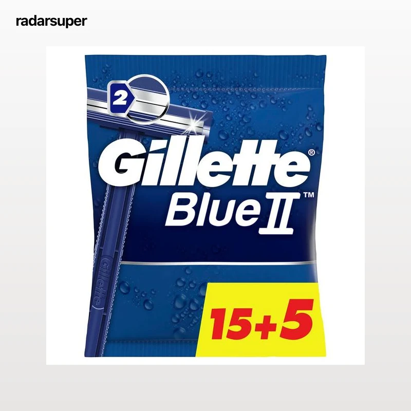 Máquina de afeitar desechable Gillette 15+5 uds Blue II