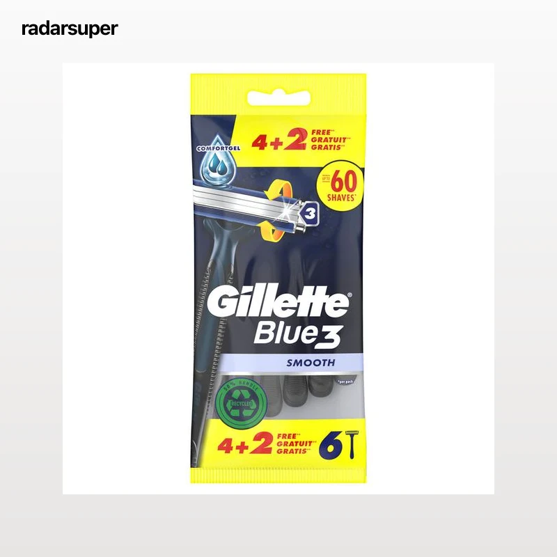 Máquina de afeitar desechable Gillette 4+2 unidades Blue 3