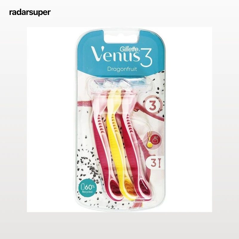 Máquina de depilar desechable Venus Gillette 3 unidades dragonfruit