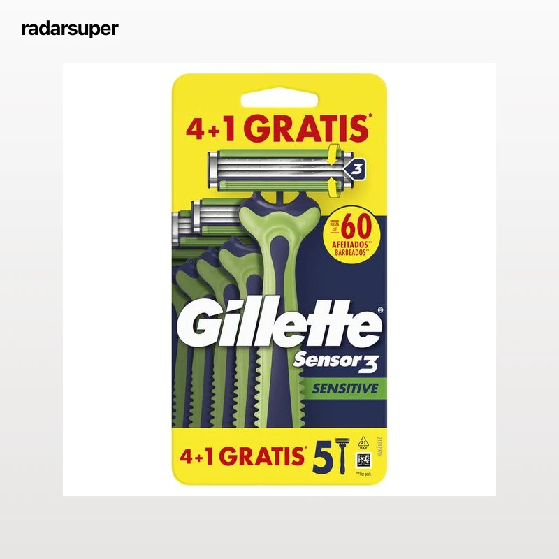 Máquina desechable Gillette 4+1 unidades sensor