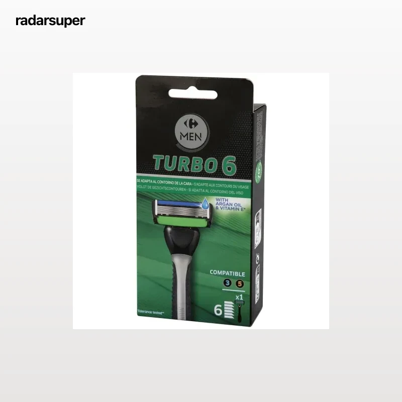 Maquinilla Turbo 6 Carrefour Men 1 ud.
