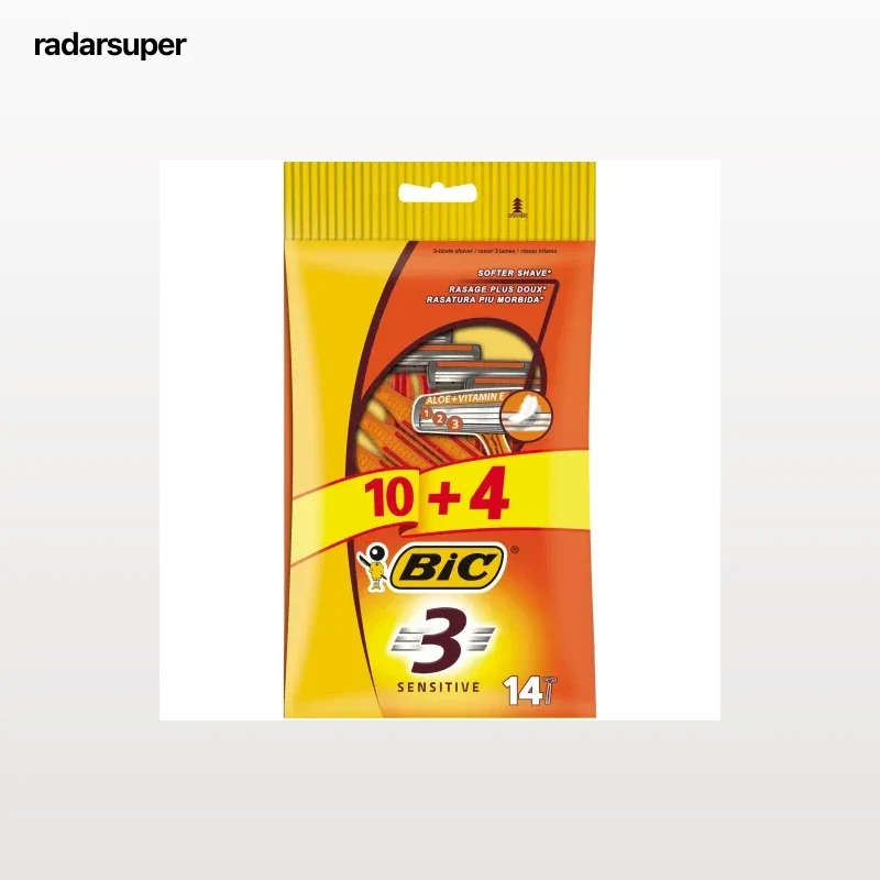 Maquinillas desechables Sensitive 3 Bic 10 ud.