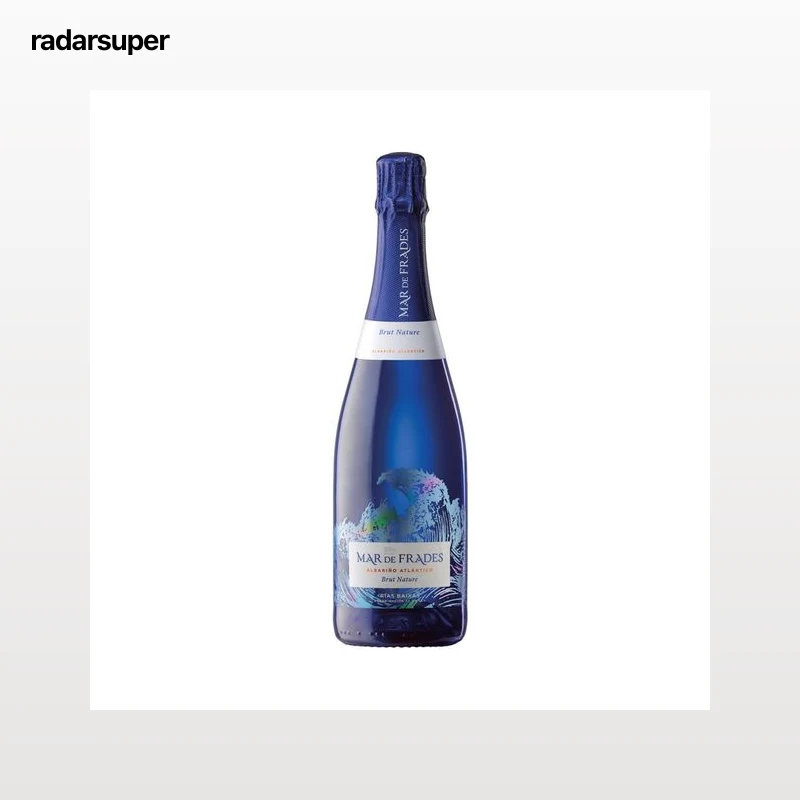 MAR DE FRADES Vino blanco espumoso brut nature con D.O. Rías Baixas botella de 75 cl.