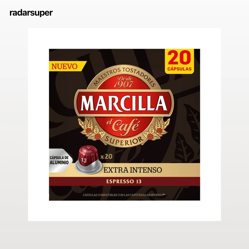 MARCILLA Café en cápsulas extraintenso I13, 20 uds.