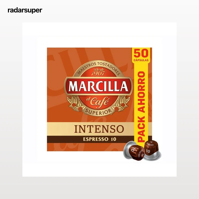 MARCILLA Café cápsulas intenso I10 50 uds. 260 gr.