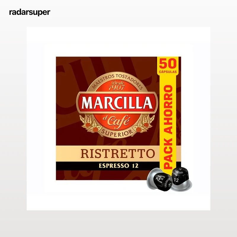 MARCILLA Café cápsulas ristretto I12 50 uds. 260 gr.