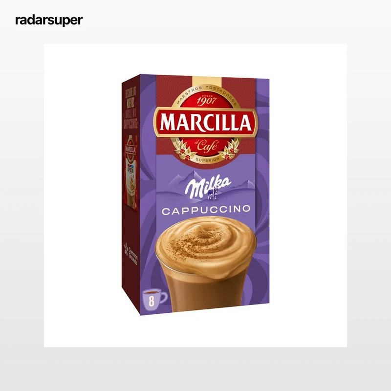 MARCILLA Café soluble cappuccino estilo chocolate Dubai 8 x 15 g.