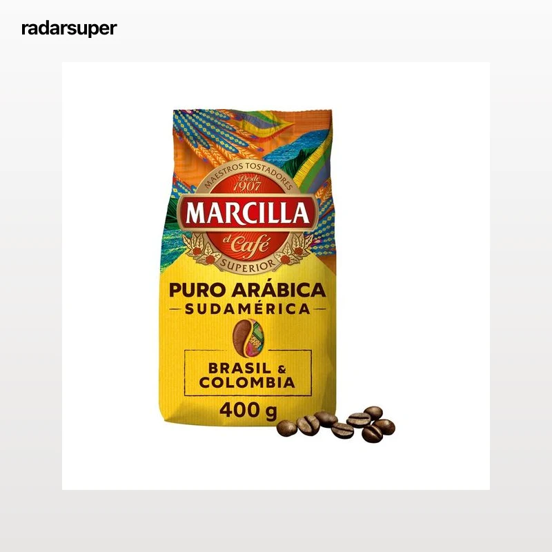 MARCILLA Puro arábica Sudamerica Café en grano 500 g.