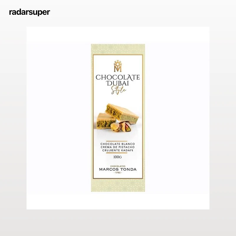 MARCOS TONDA Chocolate blanco Dubai style 100 g.