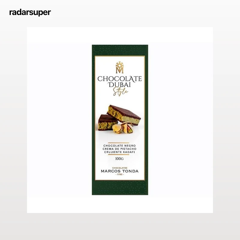 MARCOS TONDA Chocolate negro Dubai style 100 g.