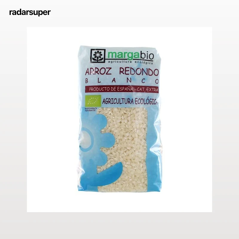 MARGABIO Arroz redondo blanco ecológico 1 kg.