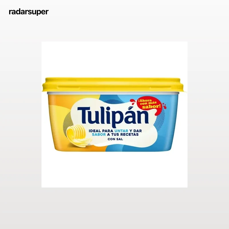 Margarina con sal Tulipán sin gluten y sin lactosa 400 g.