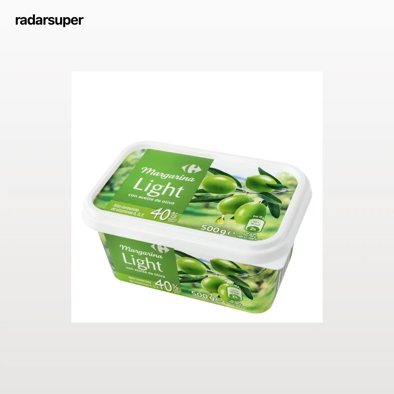 Margarina light con aceite de oliva Carrefour 500 g.