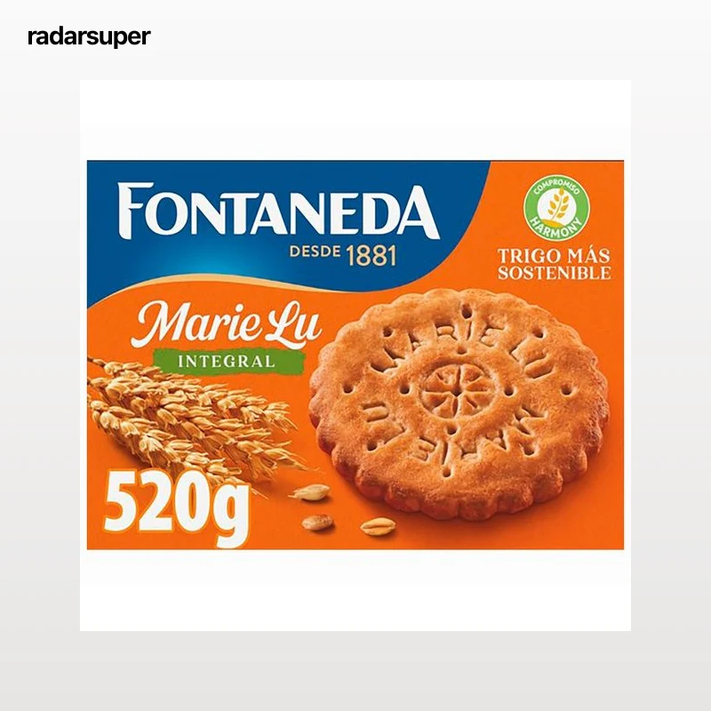 MARIE LU FONTANEDA Galletas María desayuno integrales  520 g.