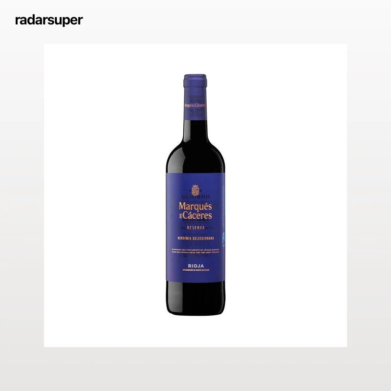 MARQUÉS DE CÁCERES Vendimia seleccionada Vino tinto reserva con D.O. Ca. Rioja botella 75 cl.