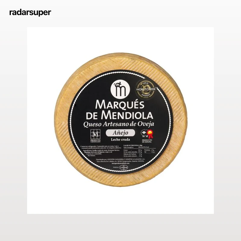 MARQUES DE MENDIOLA Queso de oveja añejo artesano,cuña