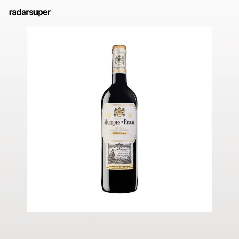 MARQUÉS DE RISCAL Vino tinto reserva con D.O. Ca. Rioja botella 75 cl.