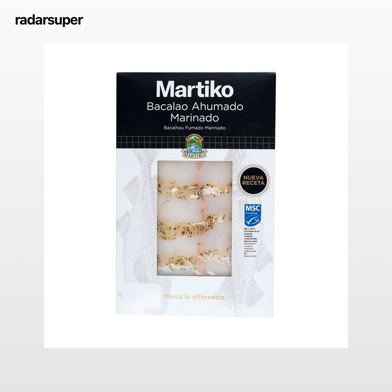 MARTIKO Bacalao ahumado con eneldo MSC (Pesca sostenible certificada) MARTIKO 80 g.