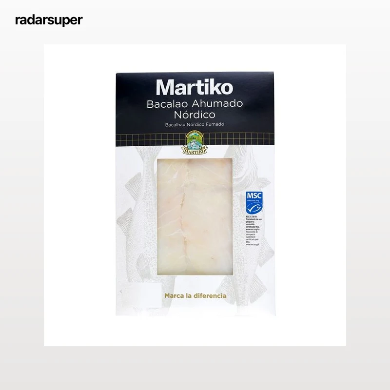 MARTIKO Bacalao ahumado de pesca sostenible certificada (MSC) 80 g.