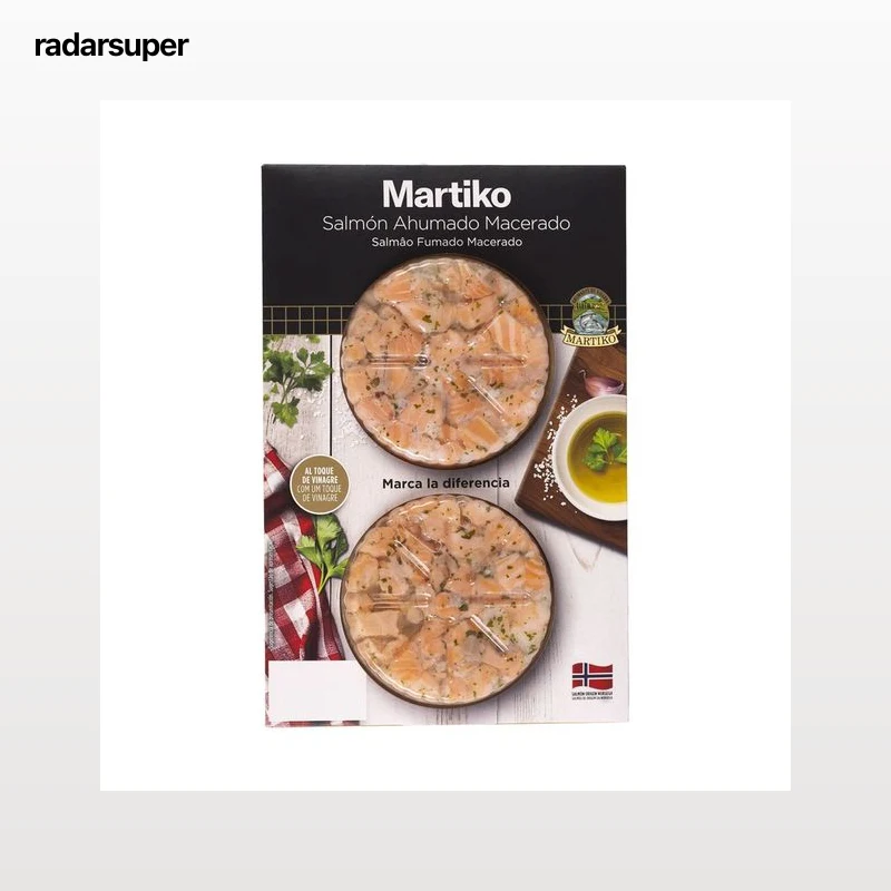 MARTIKO Salmón ahumado macerado 2x75 g.