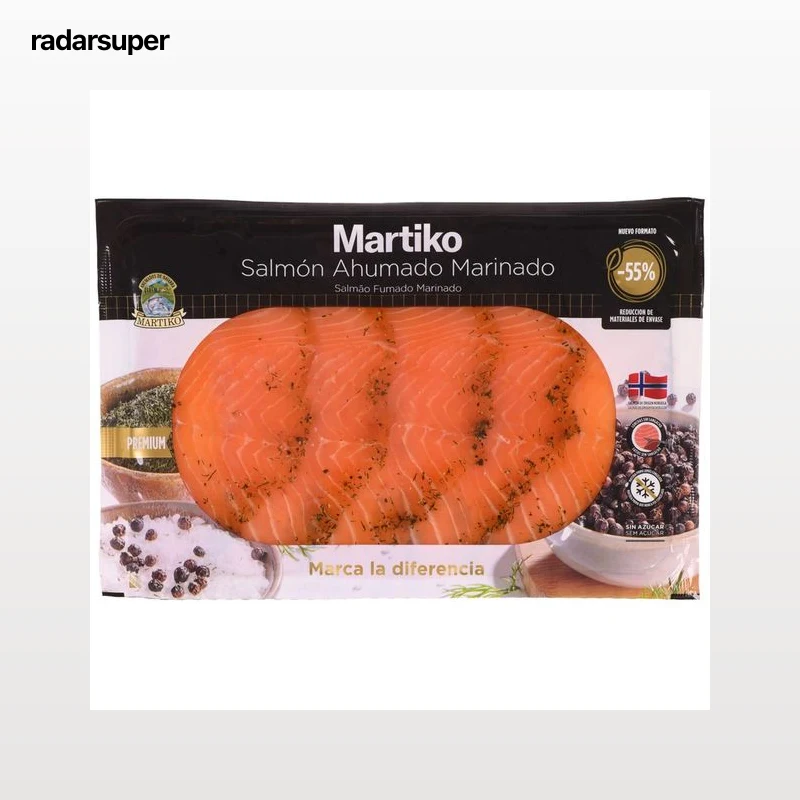 MARTIKO Salmún ahumado del norte marinado y sin azúcares añadidos 200 g.