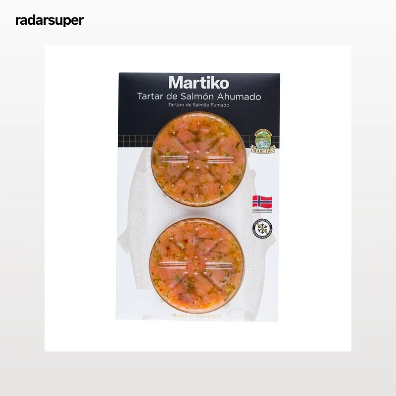 MARTIKO Tartar de salmón ahumado 2 X 75 g.