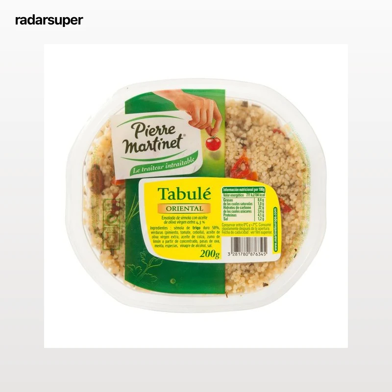 MARTINET Tabulé estilo oriental (ensalada de sémola con aceite de oliva virgen exttra) MARTINET 200 g.