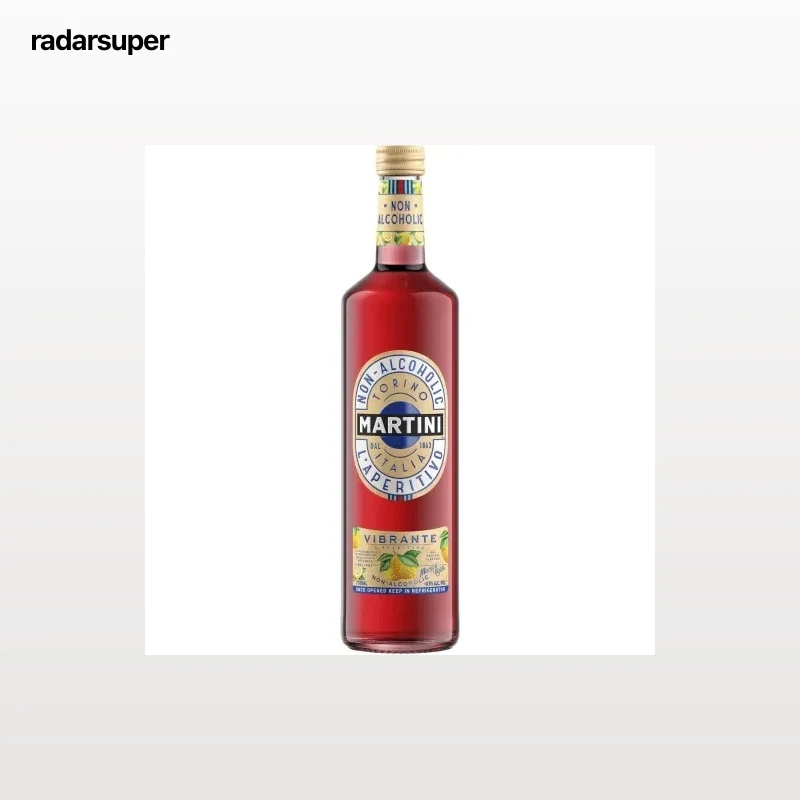 Martini aperitivo vibrante sin alcohol 75 cl.