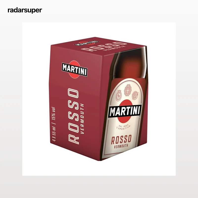 MARTINI Vermouth rojo (rosso) botella 4 x 6 cl.