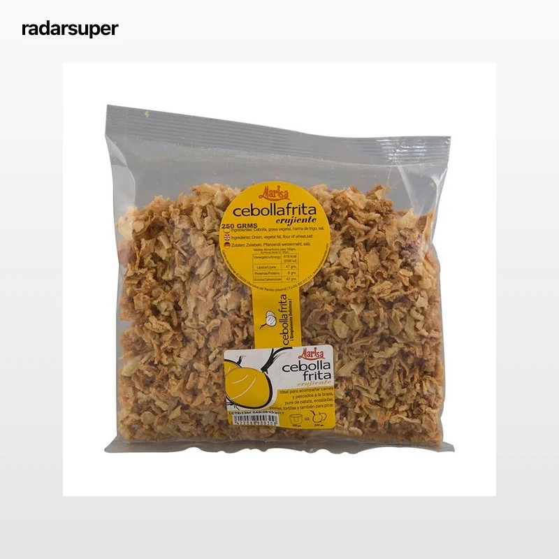 MARYSALT Cebolla frita laminada, crujiente 250 g.