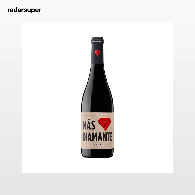 MÁS DIAMANTE Vino tinto blend con D.O. Ca. Rioja botella 75 cl.