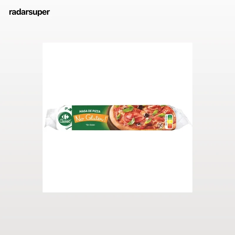 Masa de pizza Carrefour No gluten sin gluten 260 g.
