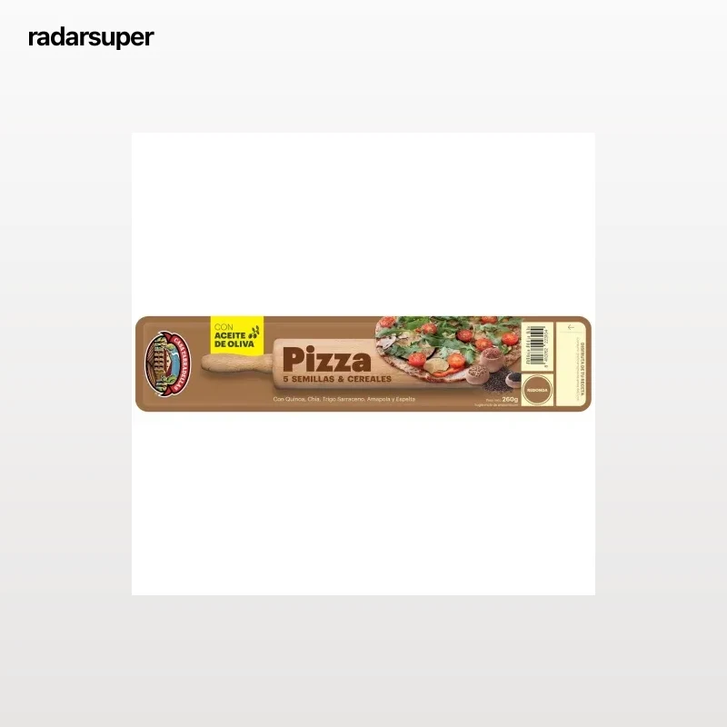 Masa fresca para pizza 5 semillas & cereales Casa Tarradellas 260 g.
