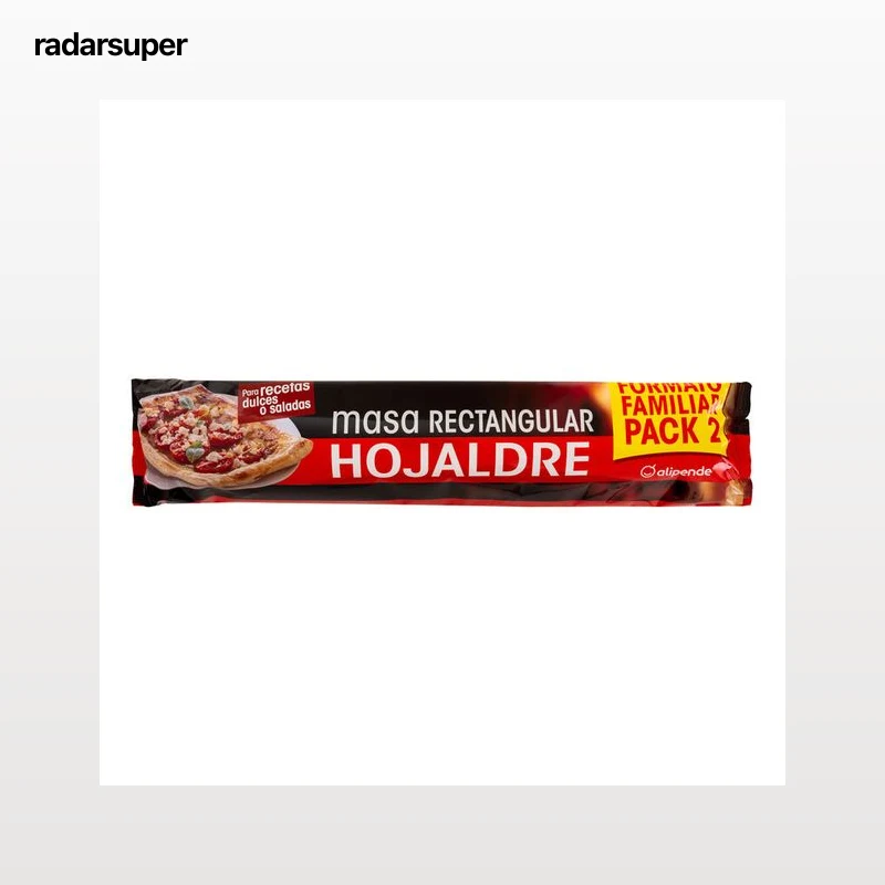 Masa de hojaldre Alipende pack 2 rectangular