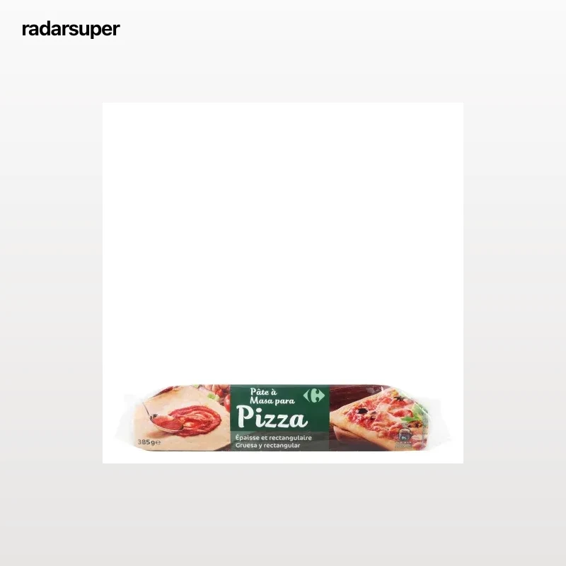 Masa maxi pizza Carrefour 385 g.