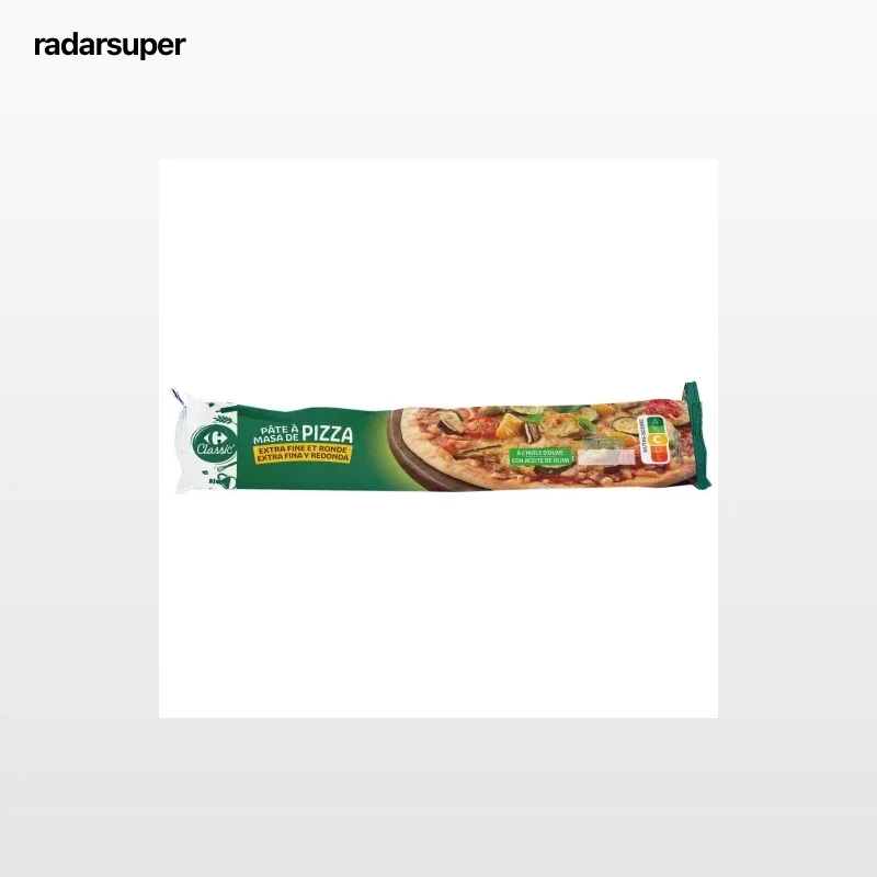 Masa pizza fina con aceite de oliva Carrefour Classic 230 g.
