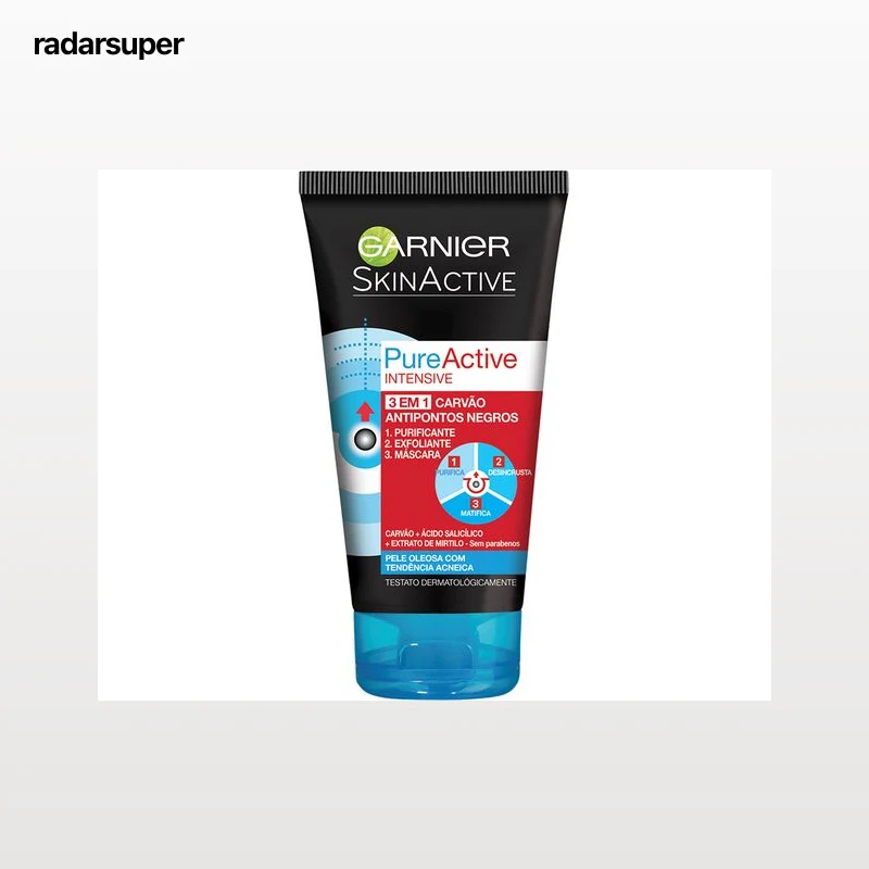 MÁSCARA GARNIER PURE ACTIVE INTENSIVE 3-1 150ML
