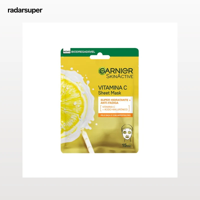 MÁSCARA ROSTO GARNIER TECIDO VITAMINA C 28GR