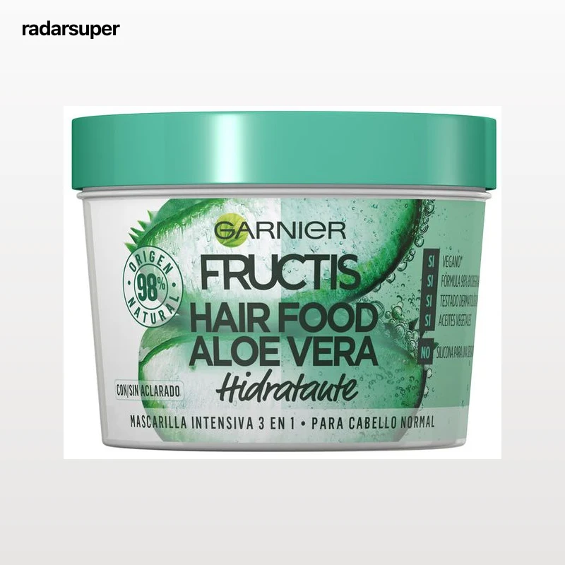 Mascarilla capilar hidratante Fructis 390ml hair food aloe vera
