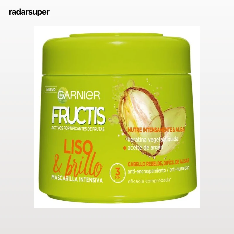 Mascarilla capilar intensiva Fructis 320ml liso&brillo