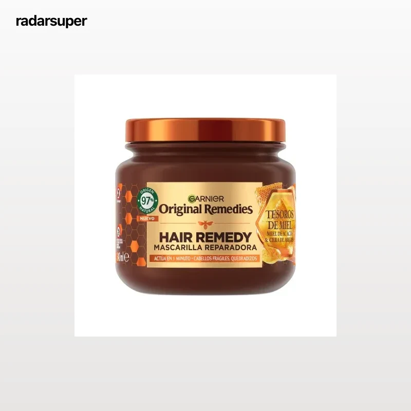 Mascarilla capilar reconstituyente Tesoros de Miel para pelo dañado Original Remedies Garnier 320 ml.