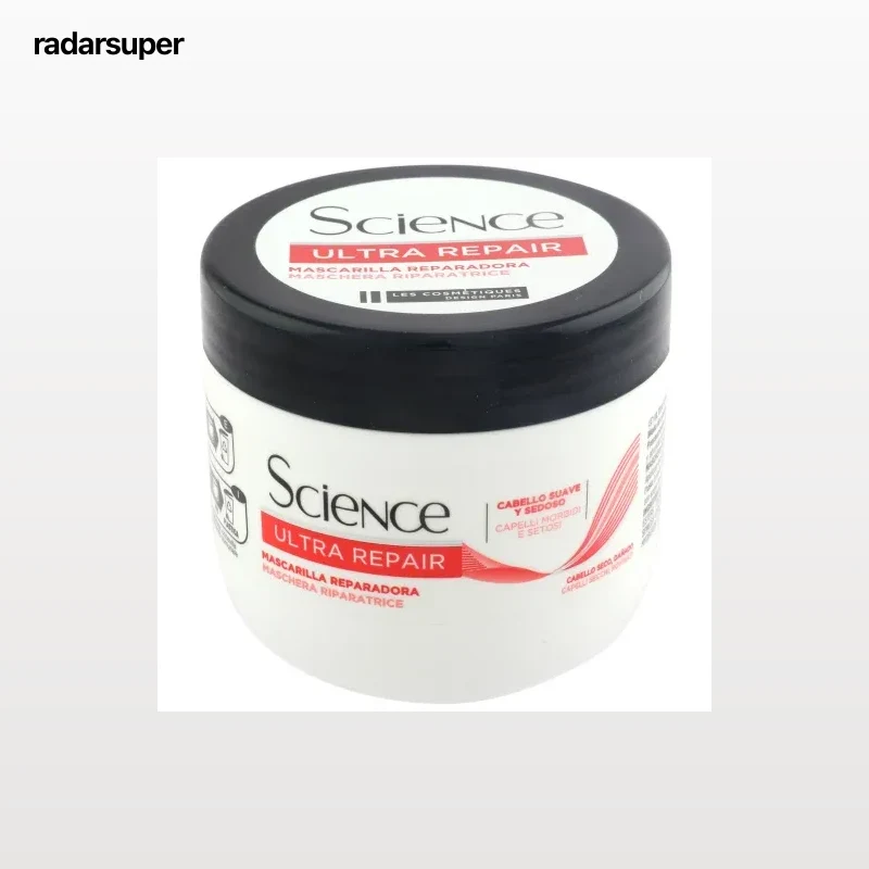 Mascarilla capilar reparadora para cabello seco y dañado Ultra Repair Science Les Cosmétiques 300 ml.